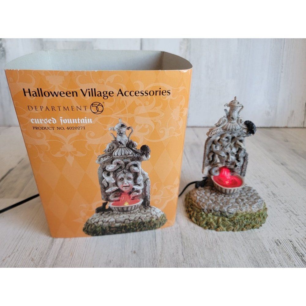 Dept 56 Cursed Fountain 4020271 Halloween‎ Village accessory